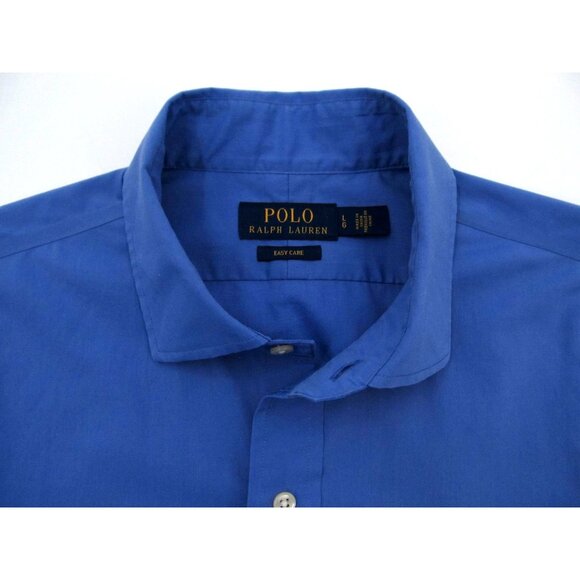 Polo Ralph Lauren Blue Poplin Shirt Men’s Large - Picture 7 of 16
